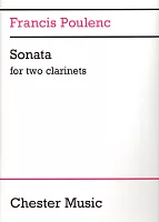 Francis Poulenc: SONATA for two clarinets / skladba pro dva klarinety (Bb + A)