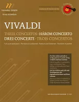 Vivaldi: Three Concertos - zespół smyczkowy (kwartet lub orkiestra) / partytura i partytura