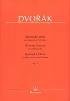 DVOŘÁK: Slovanské tance op. 72 / 1 klavír 4 ruce