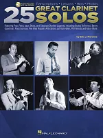 25 Great Clarinet Solos + Audio Online / notové přepisy sól * životopisy * fotografie