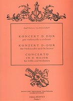 Karl Ditters von Dittersdorf: Koncert D dur pro violoncello a orchestr (klavír)