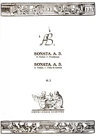 SONATA A.3.(A568 + A636) by Antonio Bertali / 2 violins, trombone (violoncello) + organ