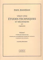 Jeanjean: Vingt Cinq Etudes Techniques et Melodiques 1 (1-13) / 25 technical and melodic studies 1 (1-13)