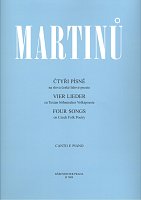 Martinů: Four Songs on Czech Folk Poetry / vocal and piano