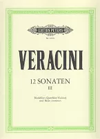 Veracini: 12 Sonaten III (7-9) / altová zobcová flétna (příčná flétna, housle) a basso continuo (klavír, violoncello)