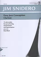 EASY JAZZ CONCEPTION + Audio Online / klarinet - 15 solových etud pro jazzové frázování, interpretaci a improvizaci