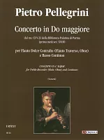 PELLEGRINI: CONCERTO IN C MAJOR / zobcová flétna (příčná flétna, hoboj) + basso continuo