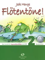 Jede Menge Flötentöne! 2 + Audio Online / method for descant (soprano) recorder