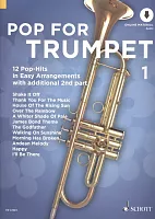 Pop for Trumpet 1 + Audio Online / 12 populárnych hitov pre jednu alebo dve trumpety