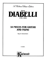 Diabelli: 18 Pieces for Guitar and Piano (Easy to Intermediate)