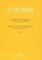 SCHUBERT: Sonata in A minor D821 (ARPEGGIONE) pro příčnou flétnu a klavír