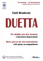 DUETTA - Emil Hradecký + Audio Online / three pieces for two Bb instruments and piano (PDF)