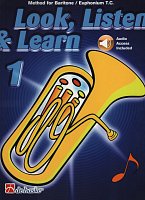 LOOK, LISTEN & LEARN 1 + Audio online / method for Baritone / Euphonium T.C.