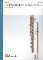 14 Intermediate Flute Quartets / partitura + party