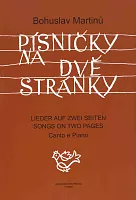 Písničky na dvě stránky - Bohuslav Martinů – zpěv / klavír