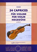 24 Caprices for Violin by J.P. Rode / housle