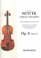 Otakar Ševčík - Opus 6, VIOLIN STUDIES, book 3 / houslová škola pro začátečníky