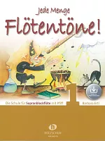 Jede Menge Flötentöne! 1 + Audio Online / method for descant (soprano) recorder