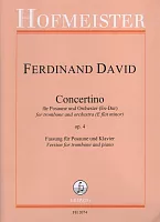 David, Ferdinand: Concertino Eb Major, op.4 / trombone and orchestra (piano reduction)